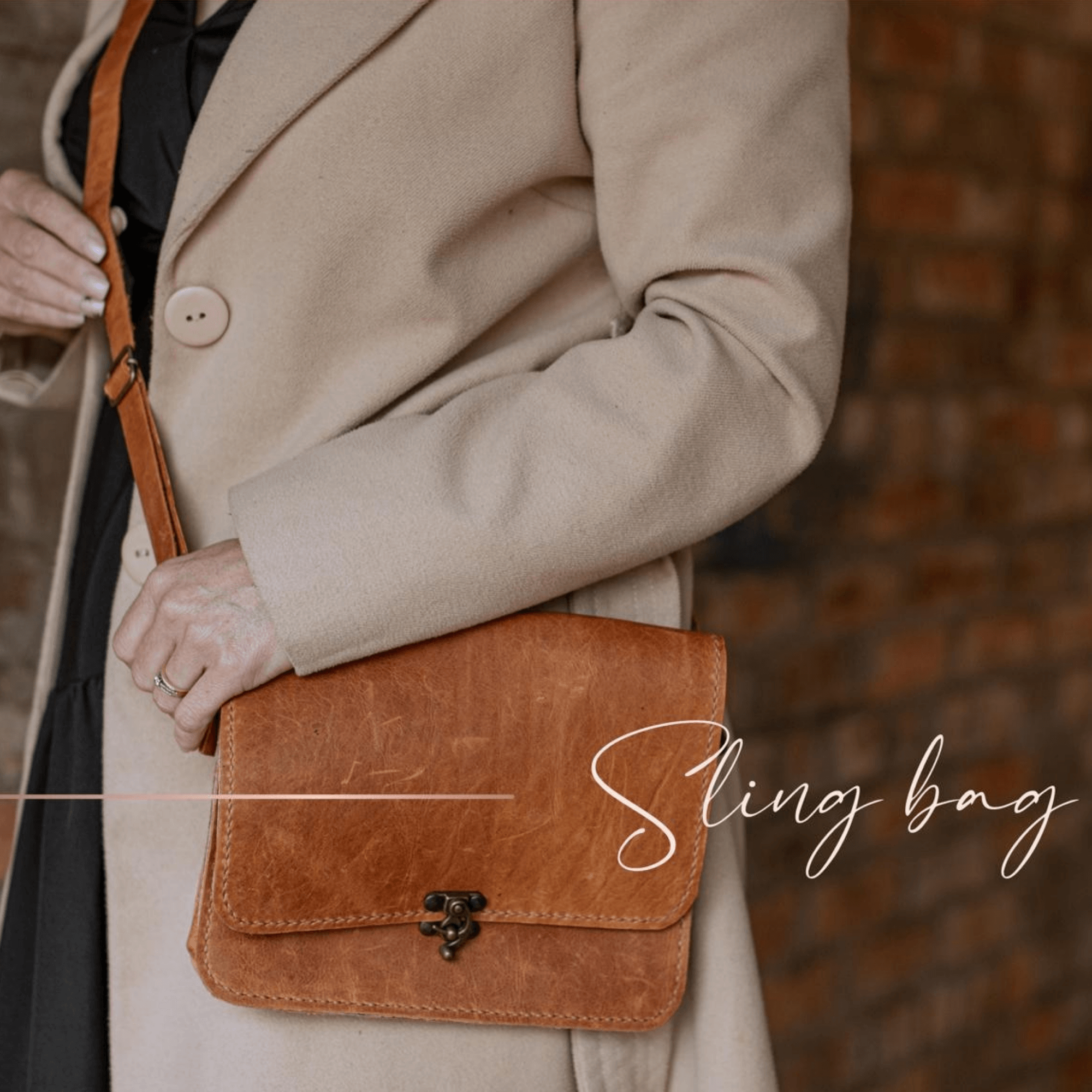 Tydloos Leerprodukte cross body bag