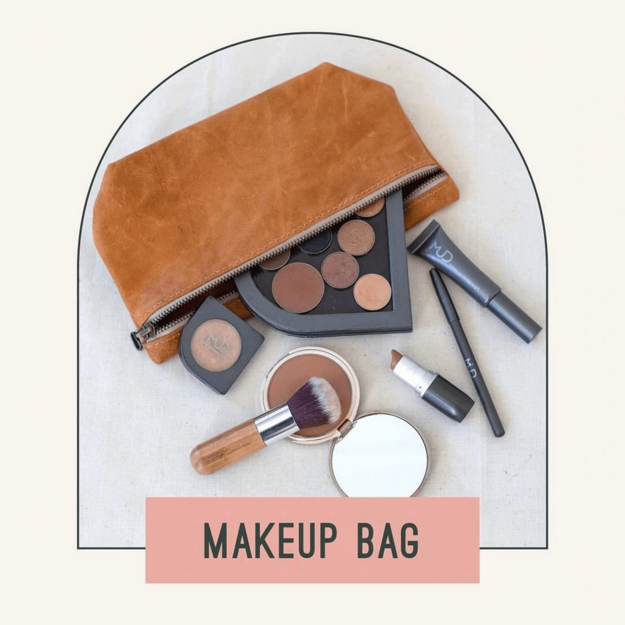 Tydloos Leerprodukte makeup bag