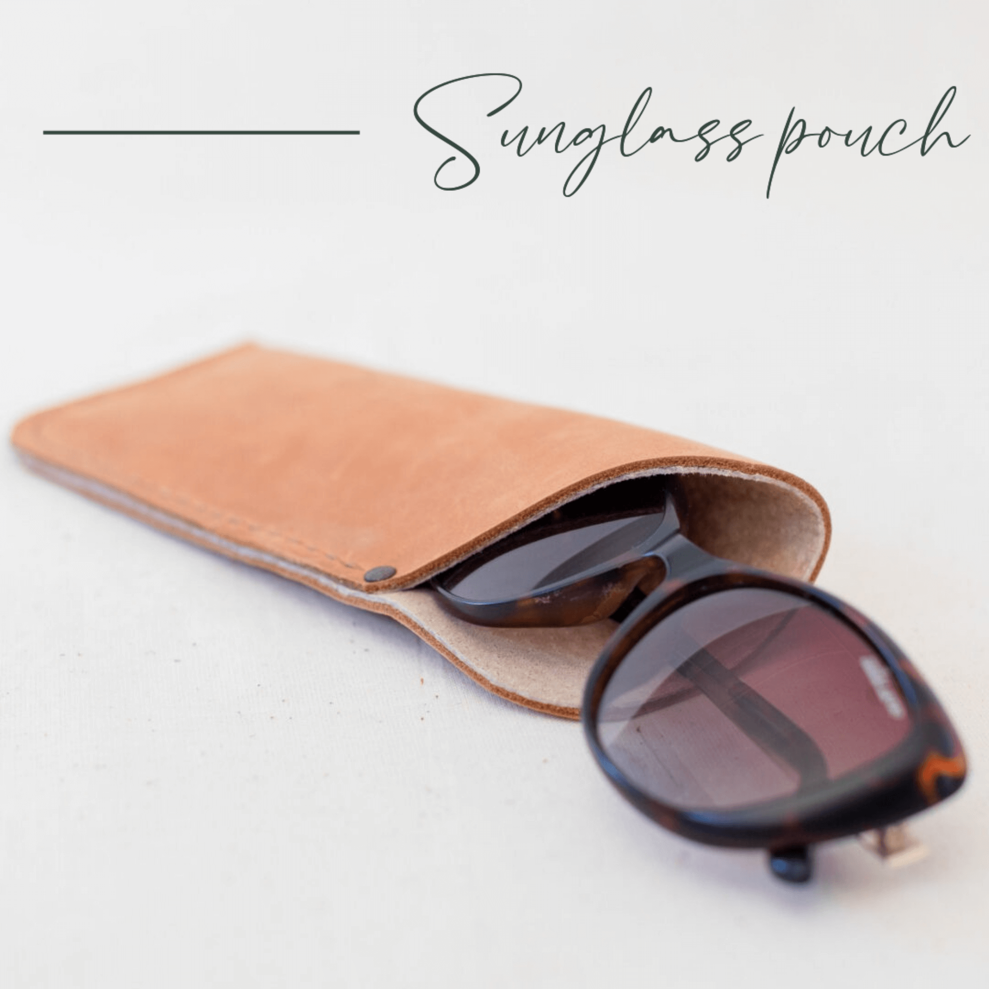 Tydloos Leerprodukte sunglass bag